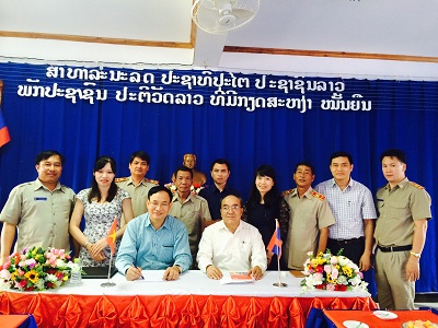 Đoàn công tác trường Cao đẳng Kinh tế - Tài chính Thái Nguyên thăm và làm việc với 3 tỉnh nước CHDCND Lào 07.05.2016 - 14.05.2016